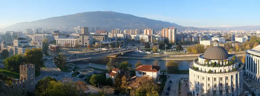 Vedere spre valea Skopje — Comuna Viti (Serbia)