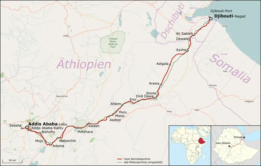 Historisches Viadukt von Ali Sabieh