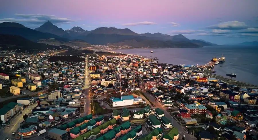 Ushuaia — Ushuaia kikötője (Argentína)