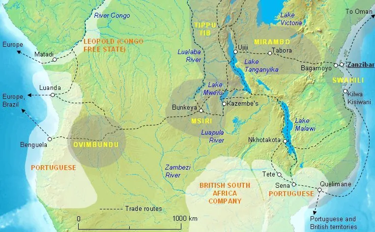 Bunkeya (Capitala Imperiului Yeke) — Fungurume (Congo - Kinshasa)