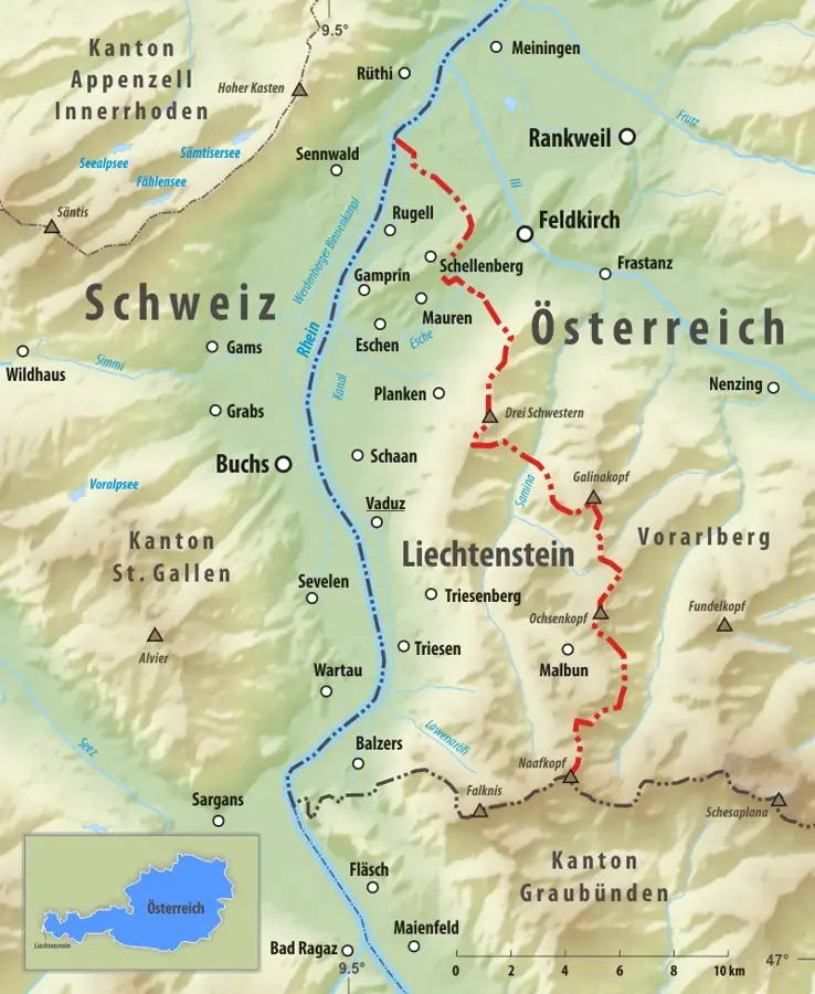 Nofels-Grenze – Stadt