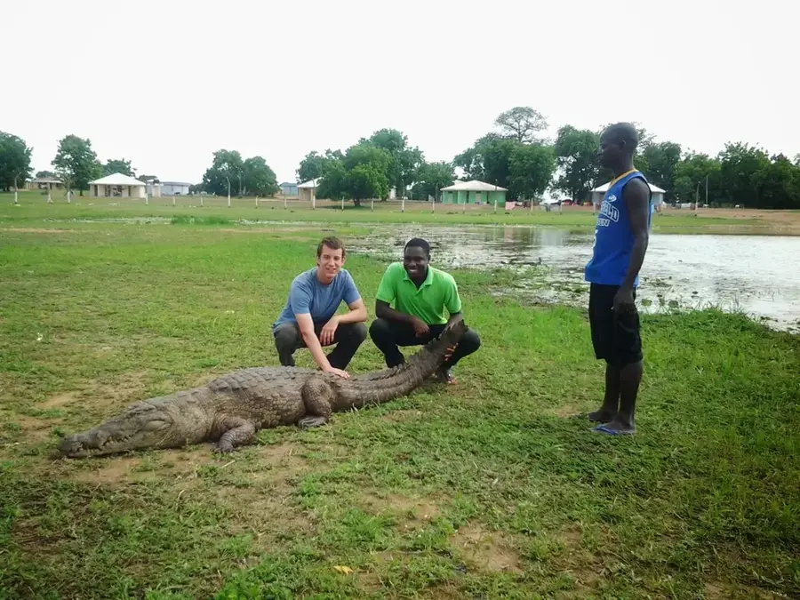 Iazul cu crocodili Paga — Bawku (Ghana)
