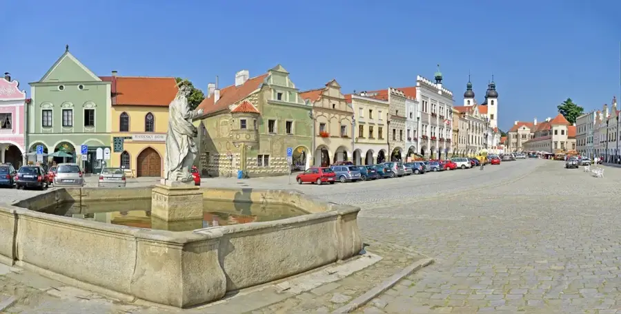 Piața istorică din Telč