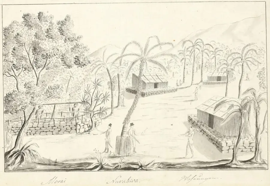 Marae Kamuihei — Vaipo Waterfall (French Polynesia)