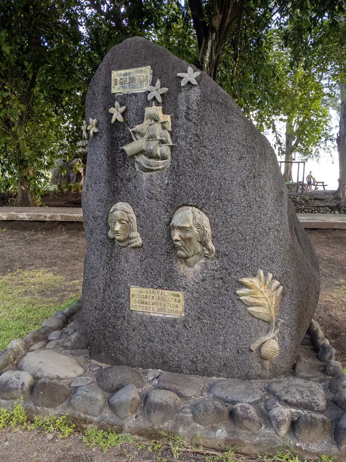 Bounty Memorial Tahiti — Point Venus (French Polynesia)