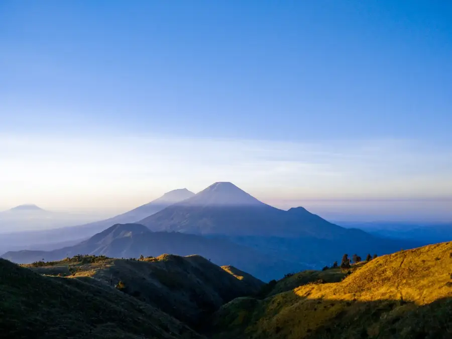 Wonosobo — Merapi vulkán (Indonézia)