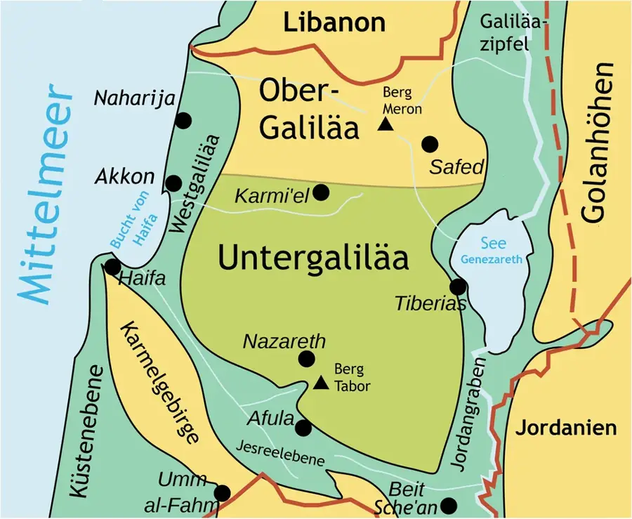 Valea Beit Netofa — Muntele Tabor (Israel)
