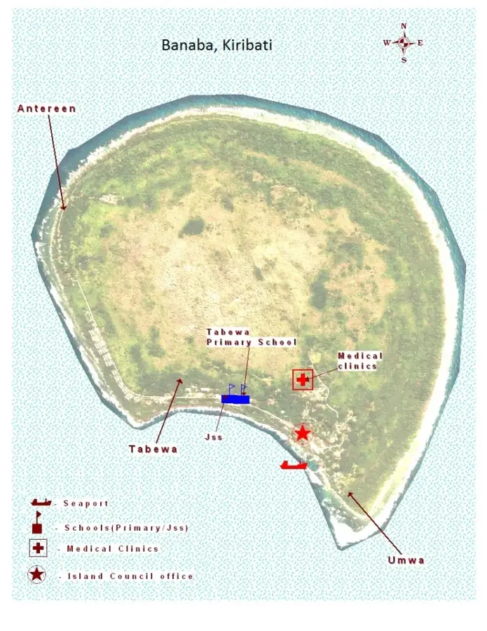 Ruinele minelor de fosfat din Banaba — Insula Banaba (Kiribati)
