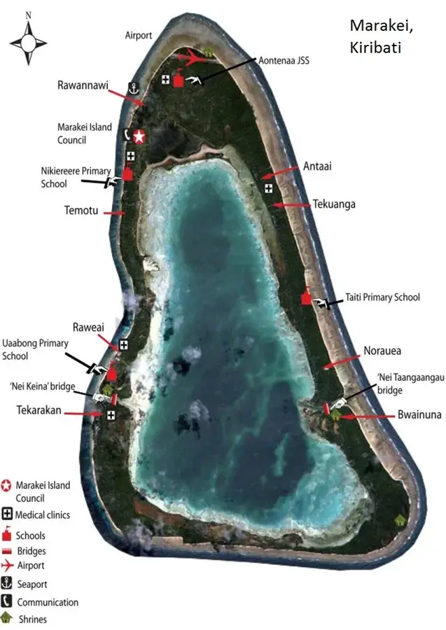 Atolul Marakei — Insula Kanton (Kiribati)
