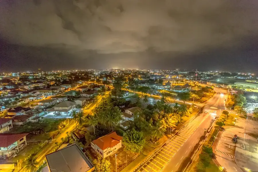 Hafen von Kuala Belait — Seria (Brunei Darussalam)