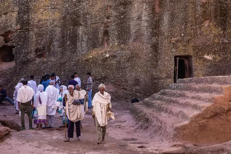 Felsenkirchen von Lalibela — Kobo (Äthiopien)