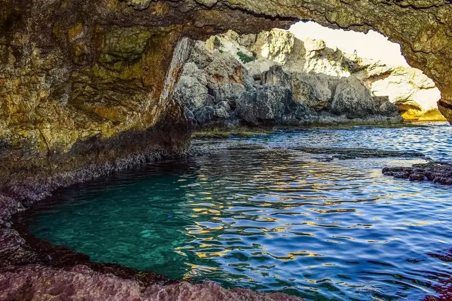 Sea Caves (Ayia Napa) — Red Soil Potato Fields (Kokkinochoria) (Cyprus)