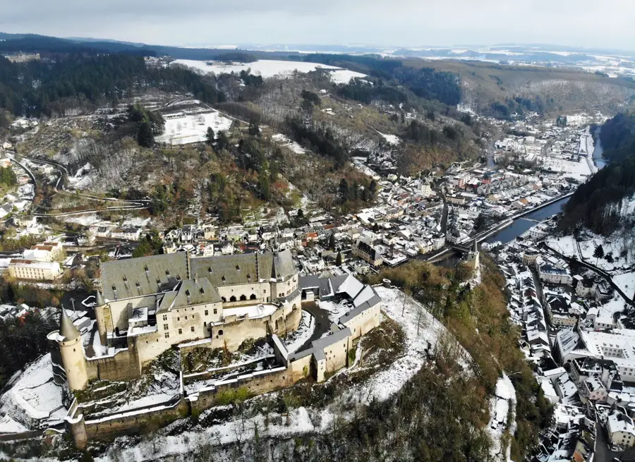 Saint Nicholas Church Vianden — Vianden Castle (Luxembourg)