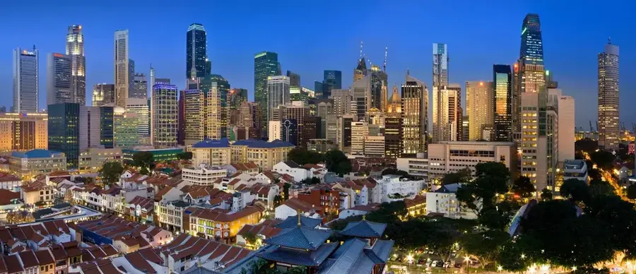 Marina Bay Finanzzentrum — ArtScience Museum (Singapur)