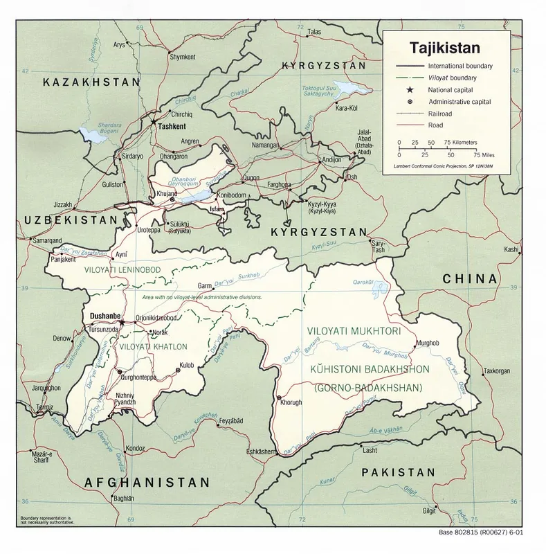 Flusshafen Nischne Pjandsch — Qubodijon (Tadschikistan)