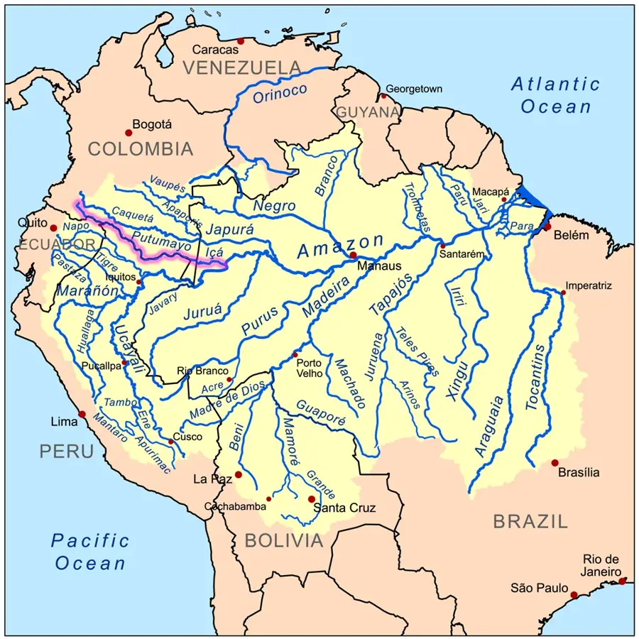 Râul Putumayo — Mocoa (Columbia)