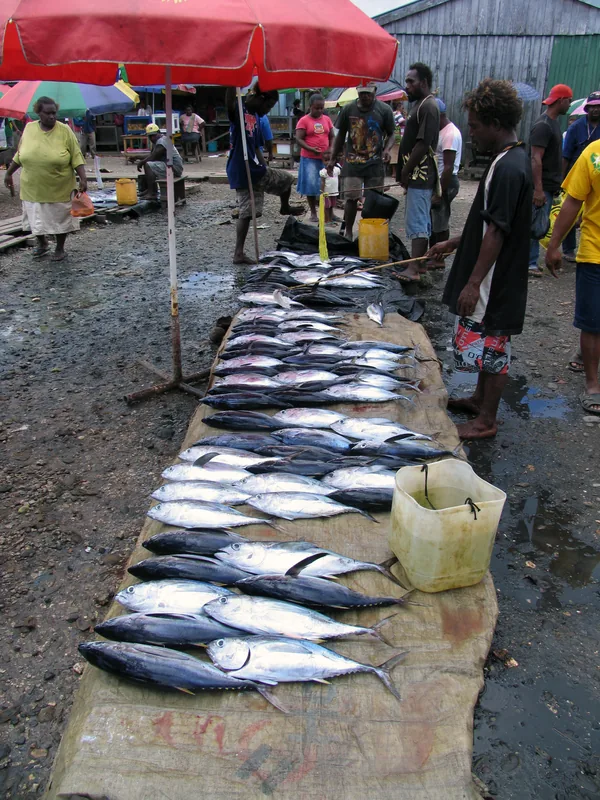 Marktplatz von Auki — Ontong Java Atoll (Salomonen)